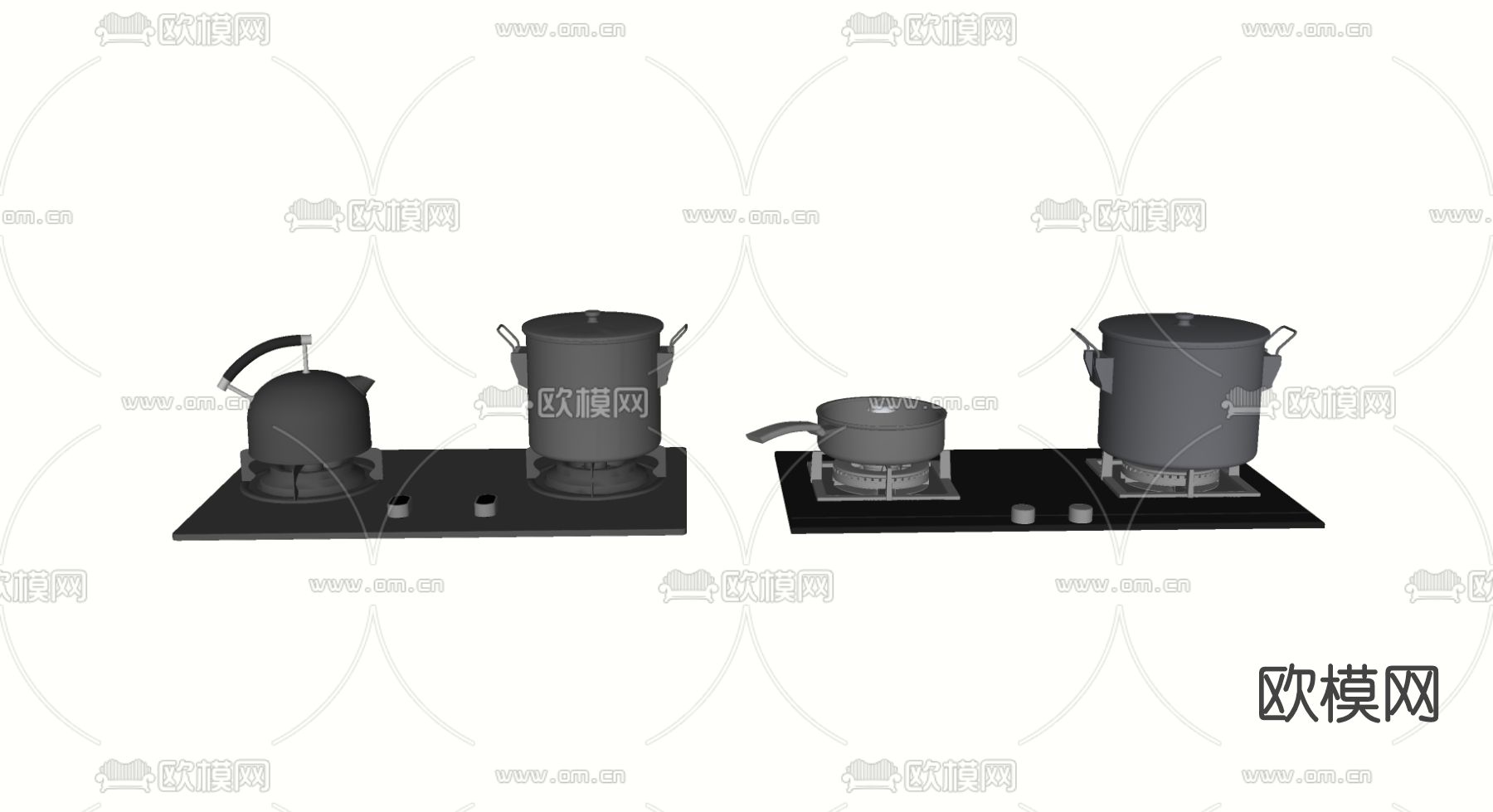 现代燃气灶su模型