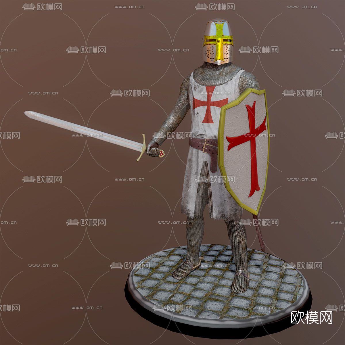 欧式骑士人物免费3d模型