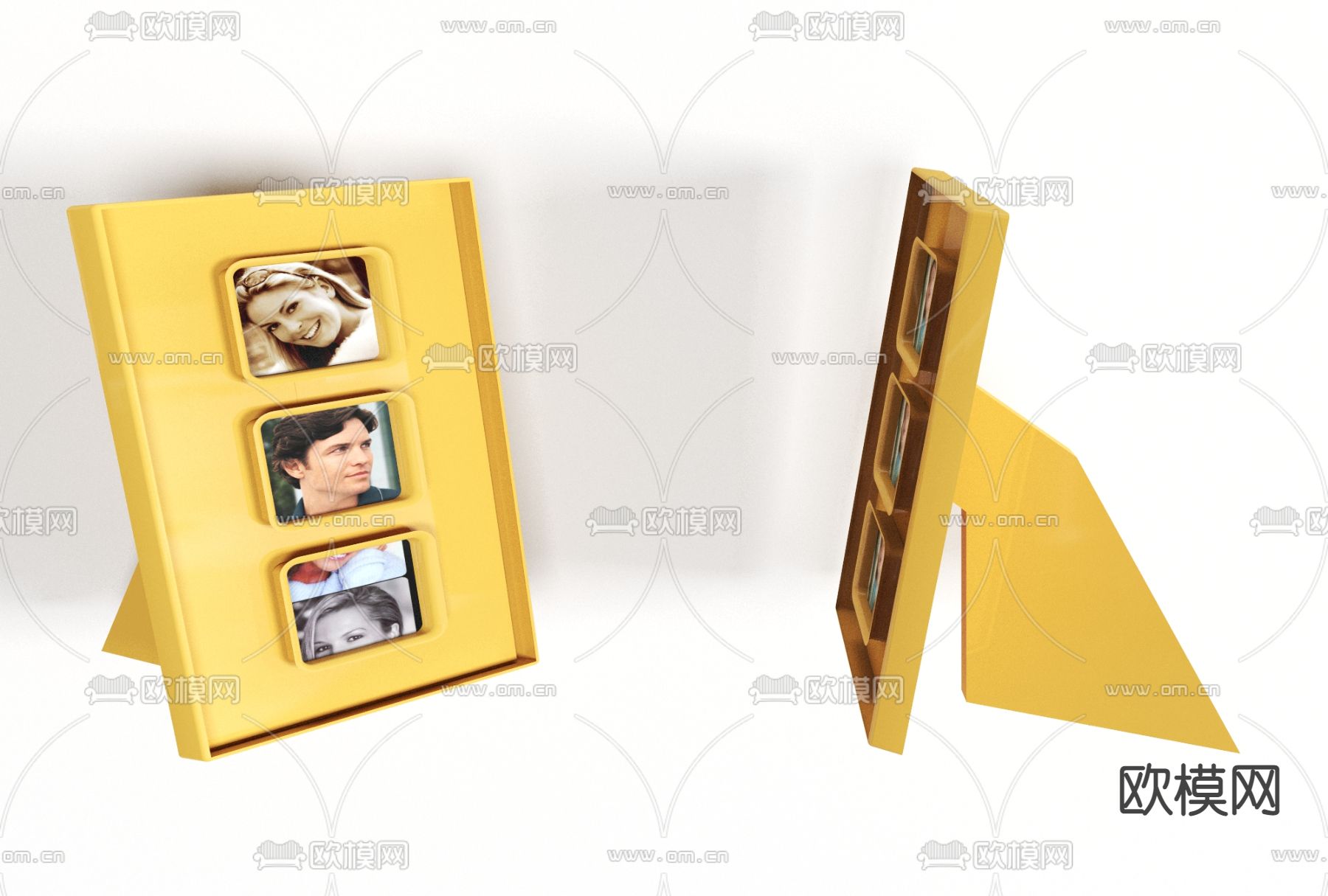 现代桌面相框摆件免费3d模型