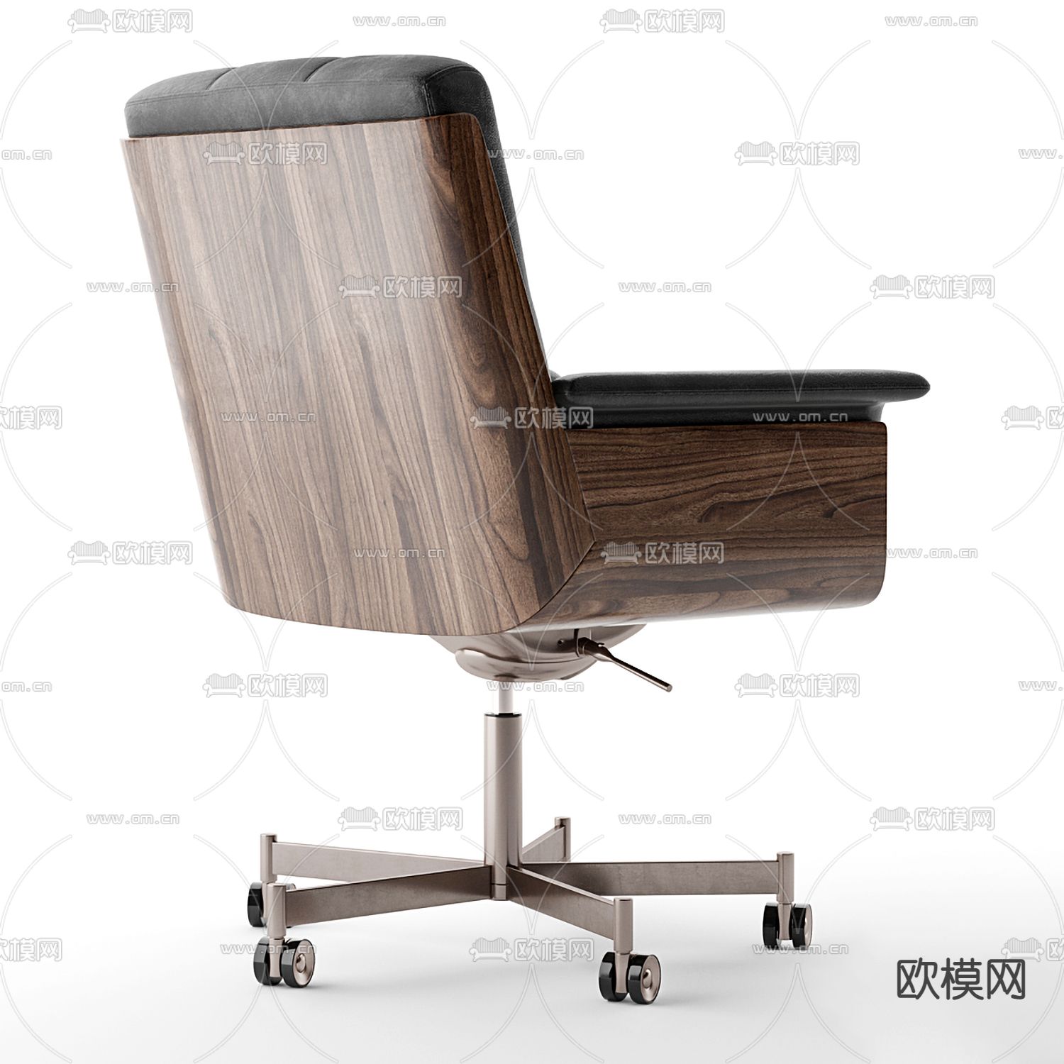 现代皮革办公椅大班椅3d模型