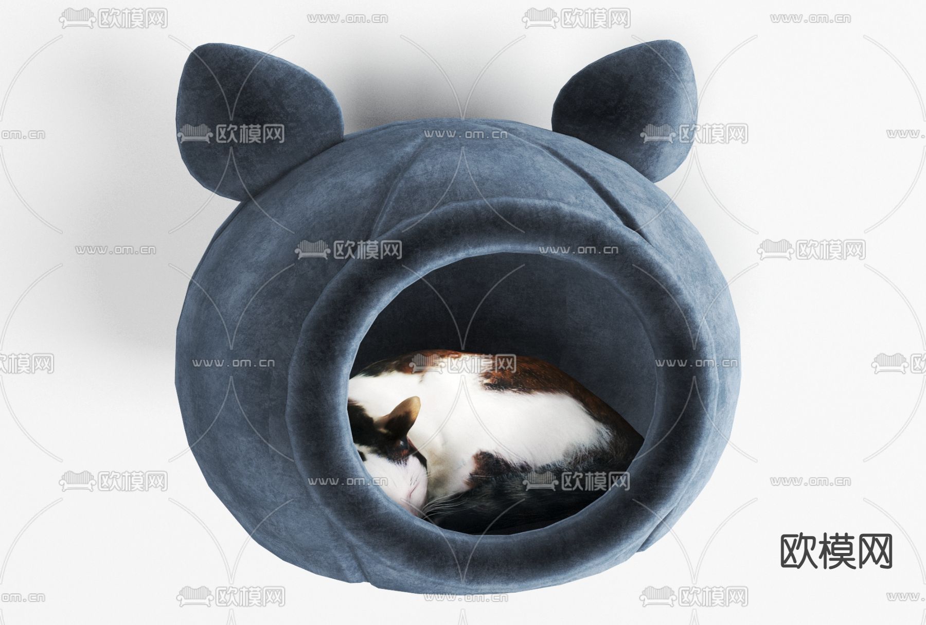 现代绒布猫窝免费3d模型下载