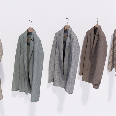  现代男士外套服装su模型 