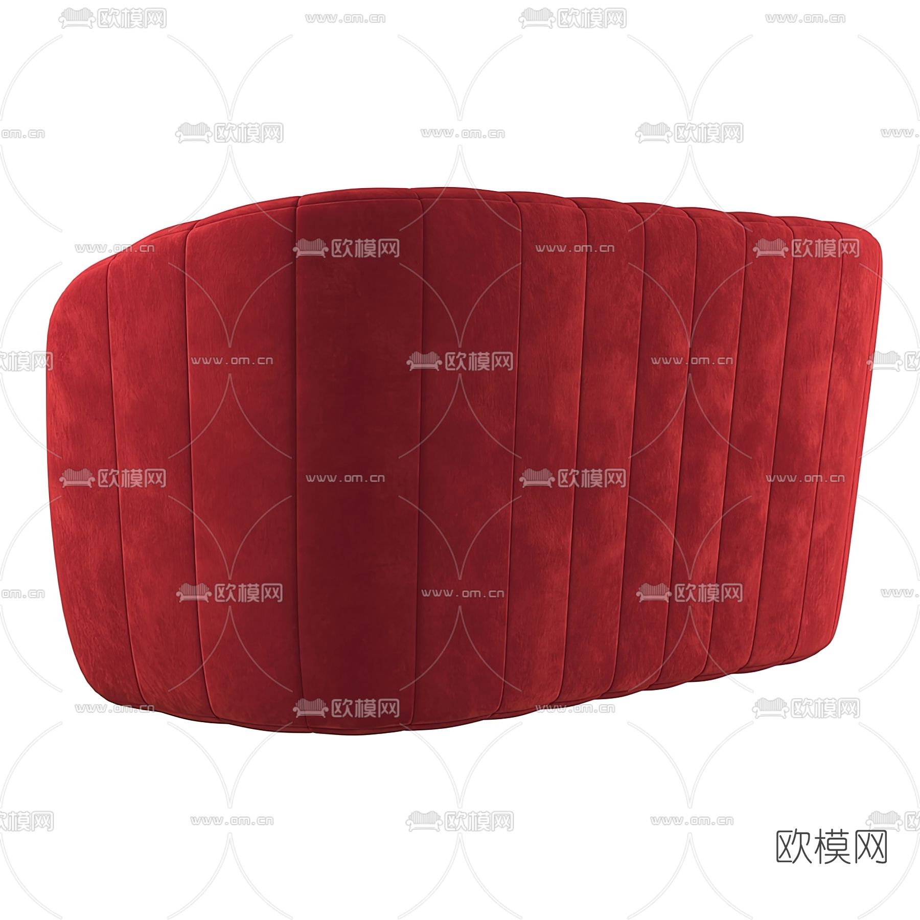 现代绒布双人沙发3d模型下载（渲染图4）