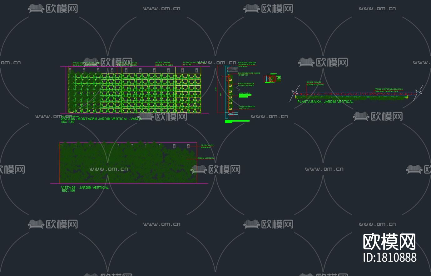 绿植cad图库下载（渲染图2）