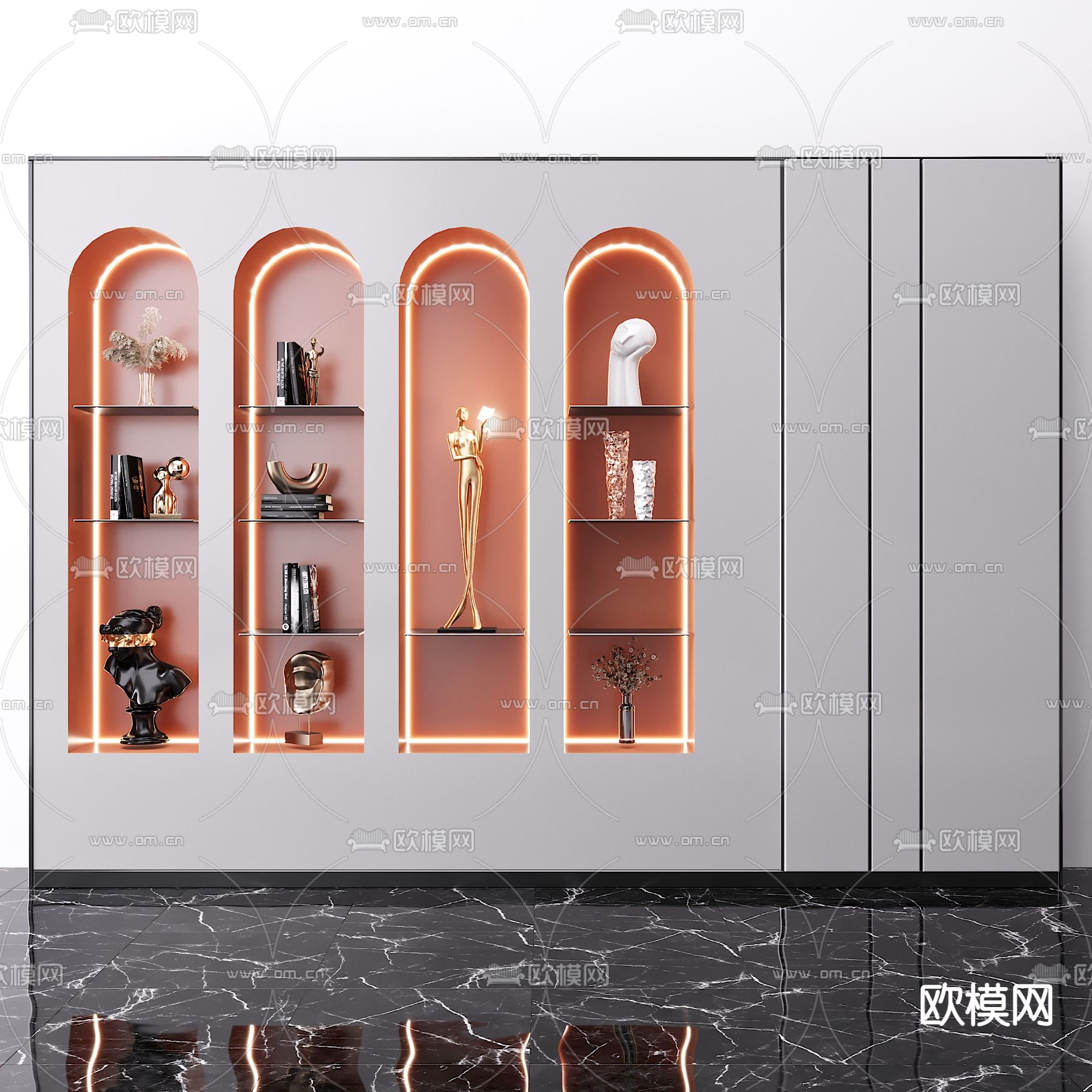 现代装饰柜3d模型