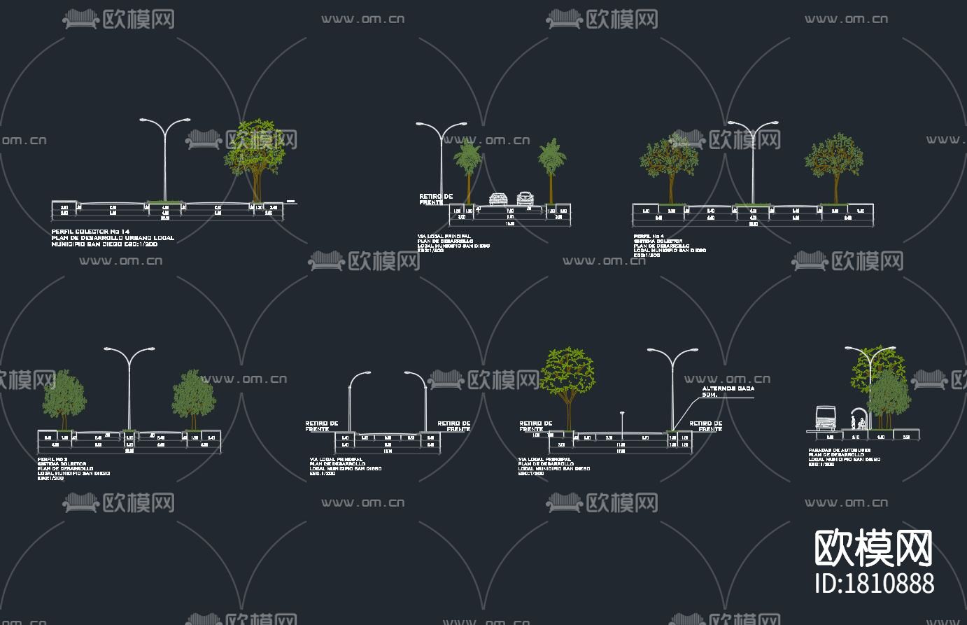 绿植cad图库下载（渲染图3）