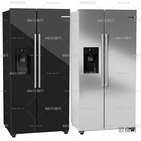 现代煤气灶冰箱饮水机3d模型下载(渲染图3)