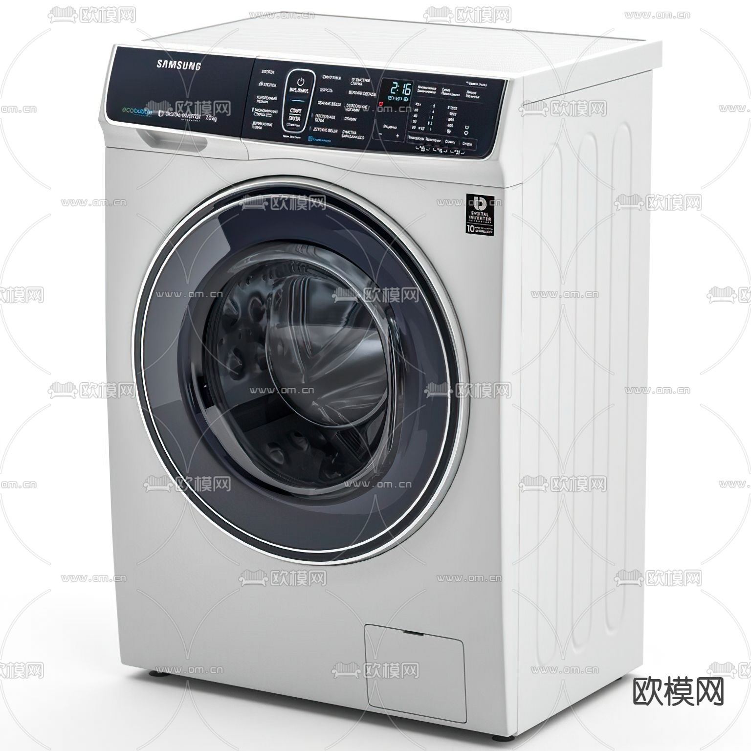 现代滚筒洗衣机3d模型
