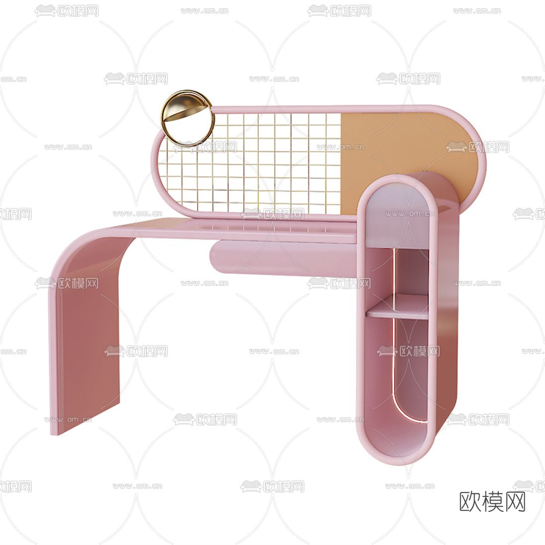 现代梳妆台3d模型