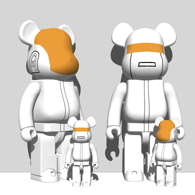 现代暴力熊摆件su模型