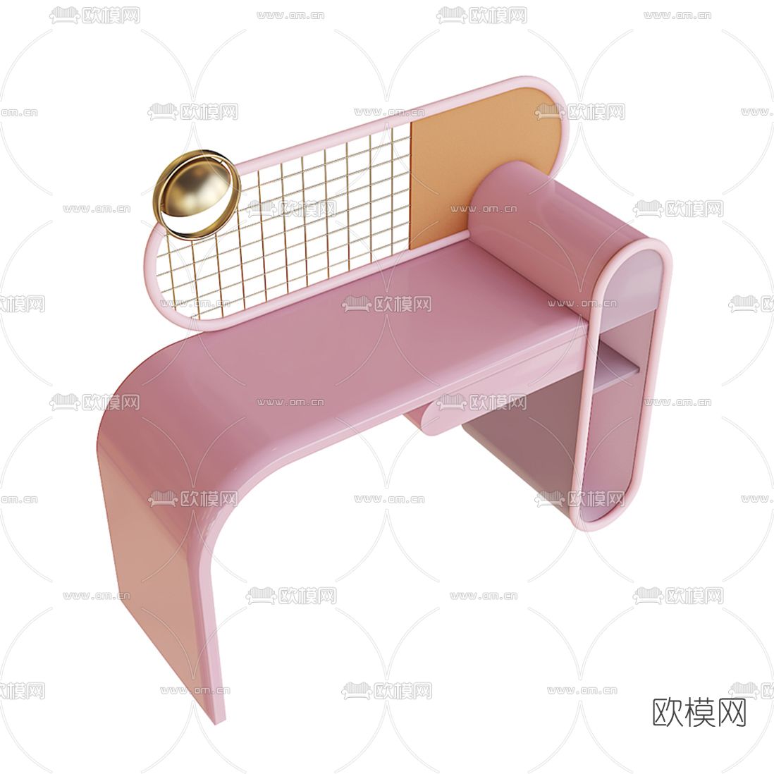 现代梳妆台3d模型