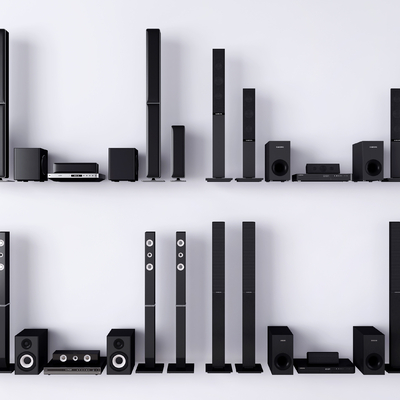  现代音响su模型 