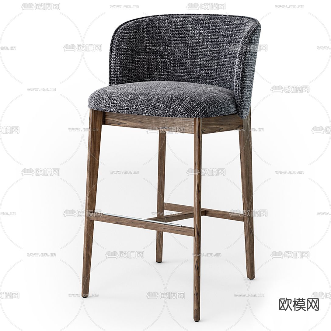 Calligaris 现代布艺吧台椅3d模型下载（渲染图3）