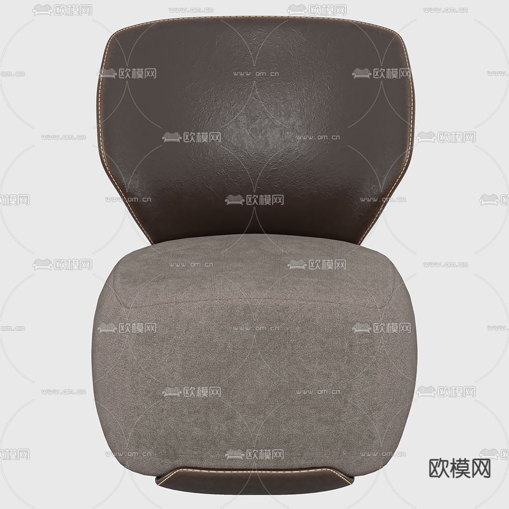 现代布艺单人沙发3d模型