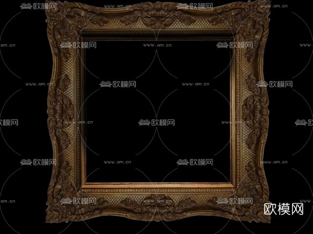 欧式轻奢相框免费3d模型下载