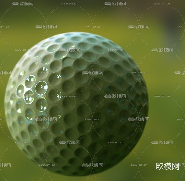现代高尔夫球免费3d模型下载
