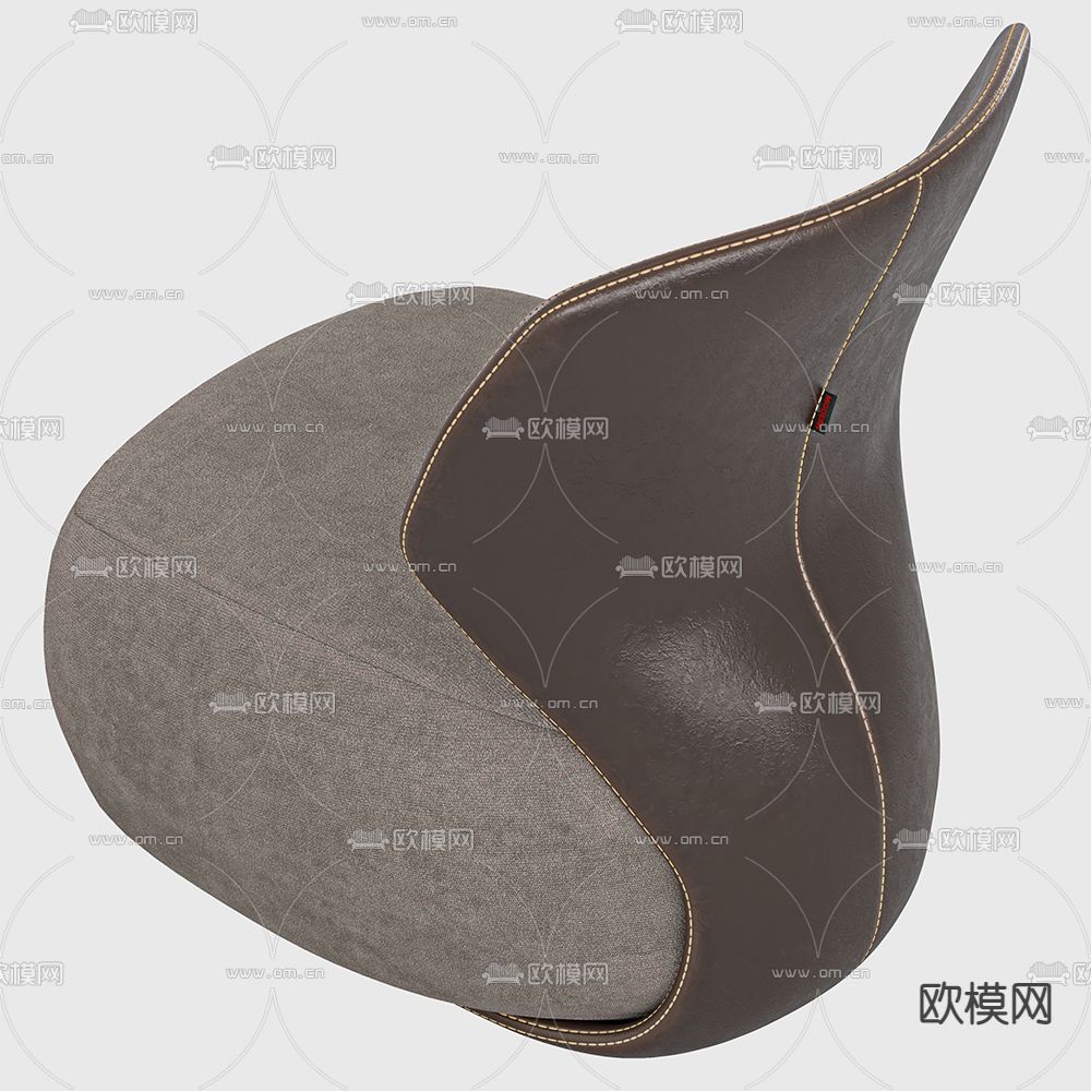 现代布艺单人沙发3d模型