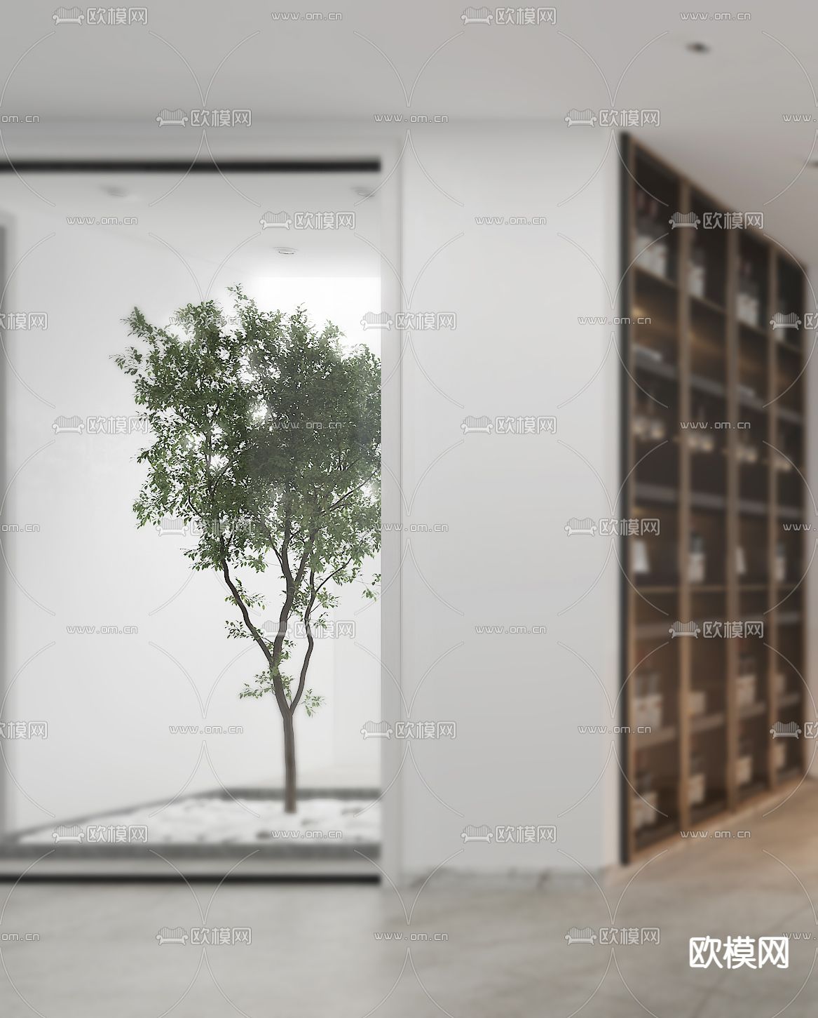 现代健身娱乐室3d模型下载（渲染图2）