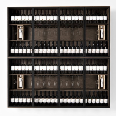  现代酒具su模型 