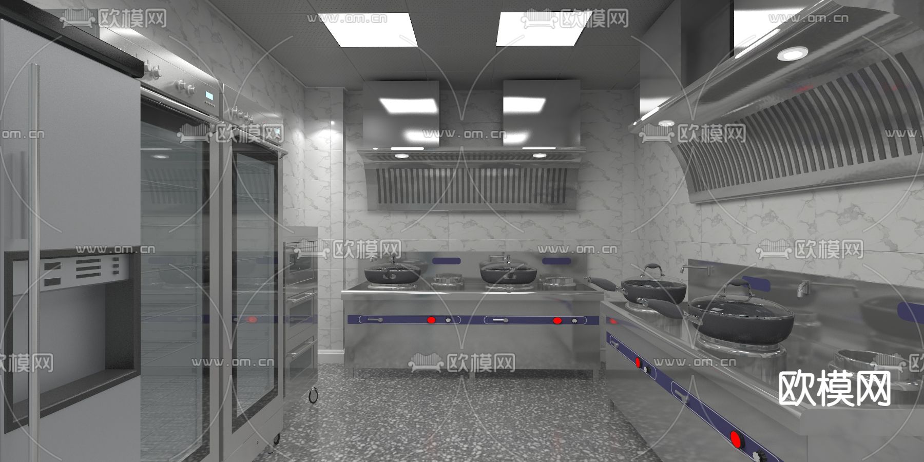 现代餐厅包房免费3d模型
