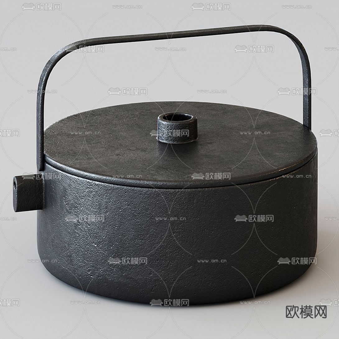 新中式茶具3d模型