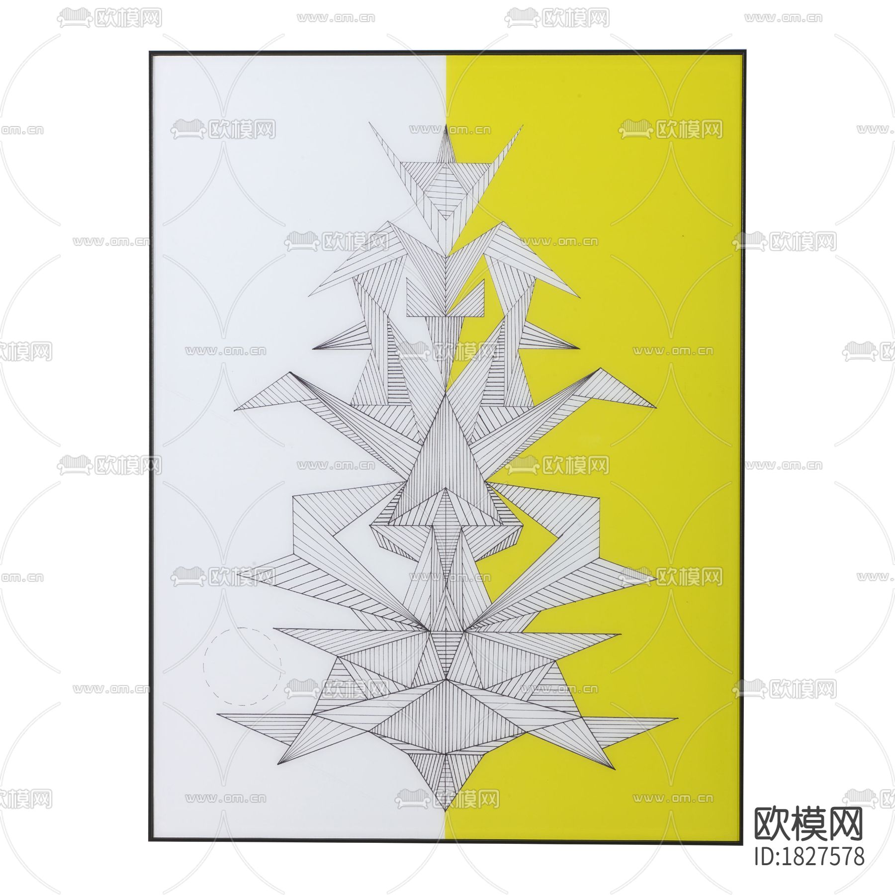 几何线条装饰画下载
