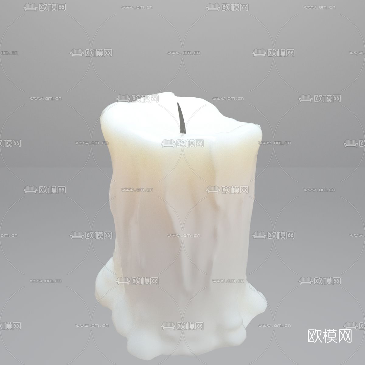 现代蜡烛烛台灯免费3d模型下载