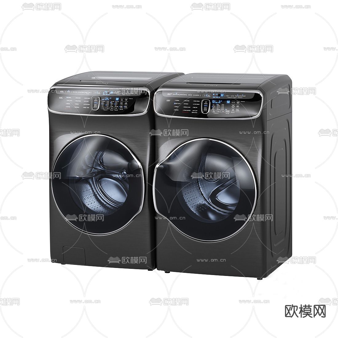现代智能洗衣机3d模型