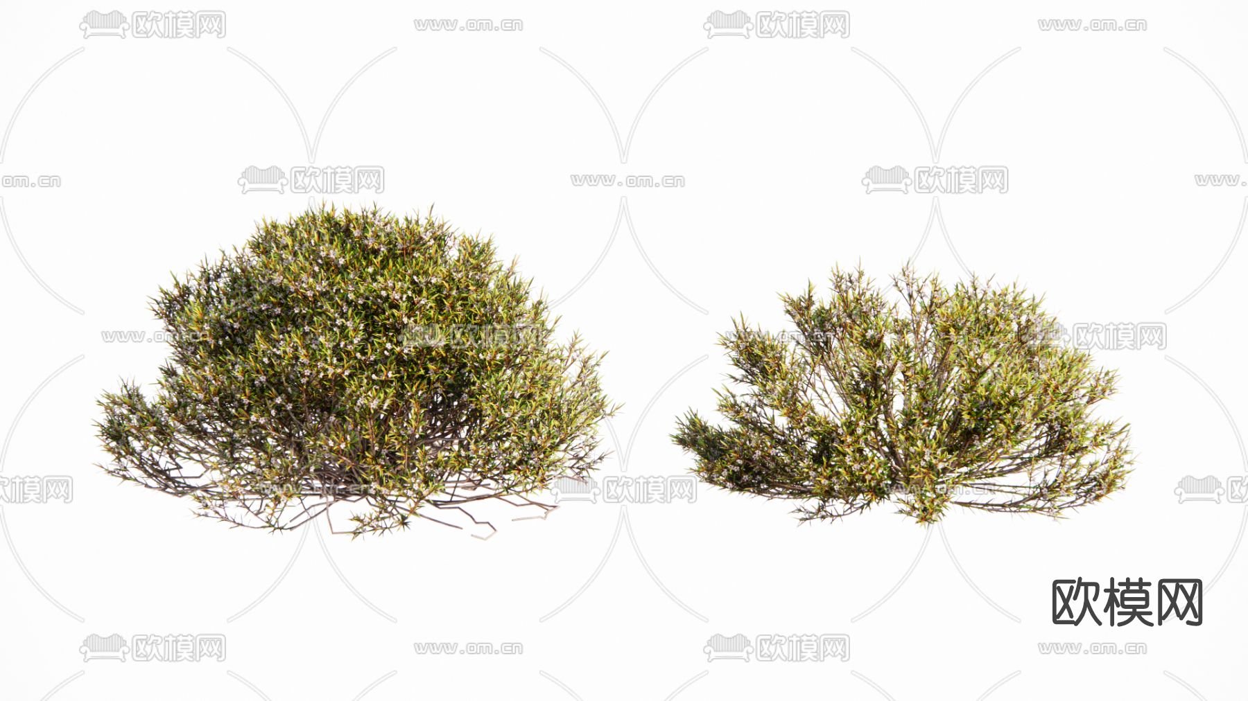 现代灌木丛su模型下载