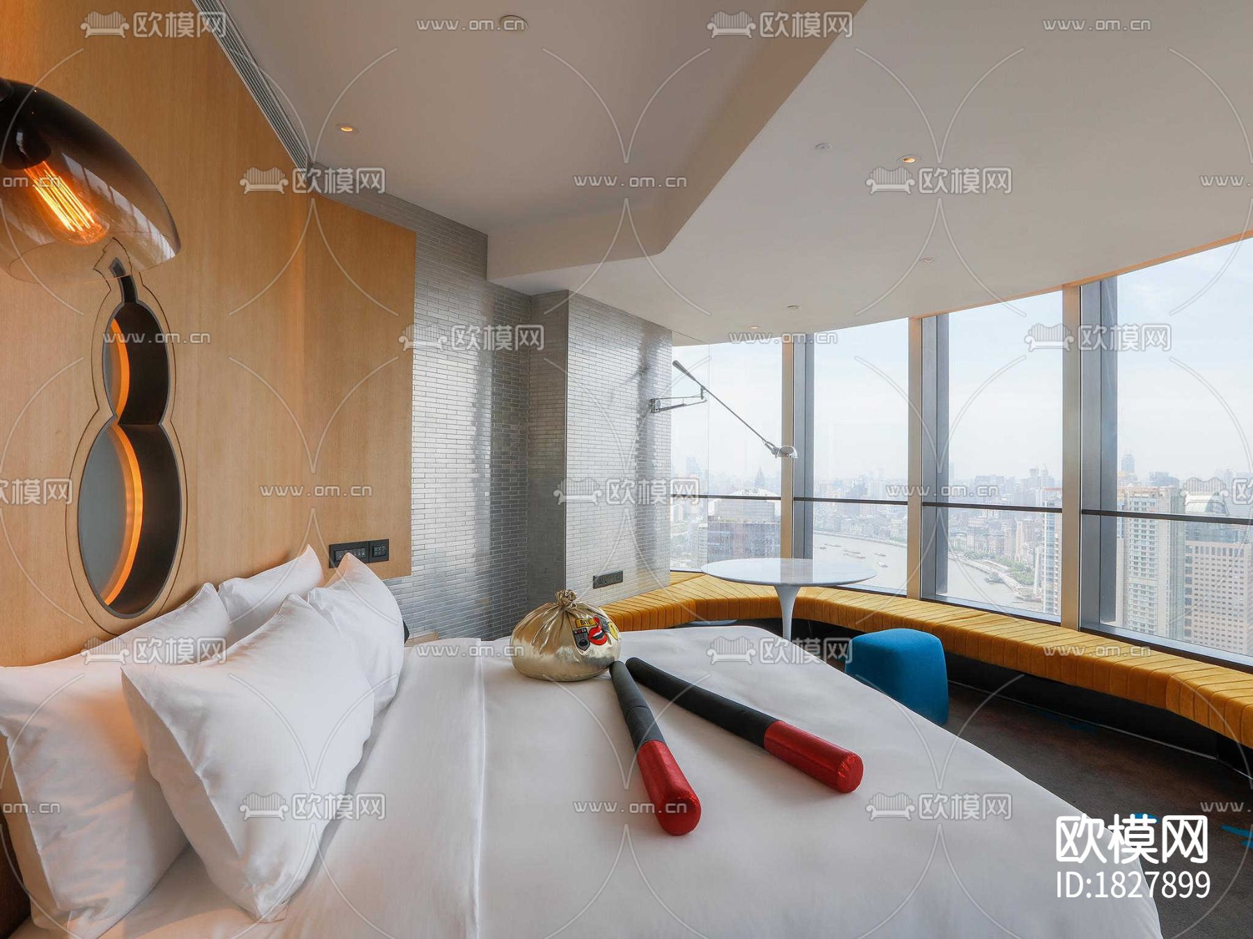 上海外滩酒店cad施工图下载（渲染图3）