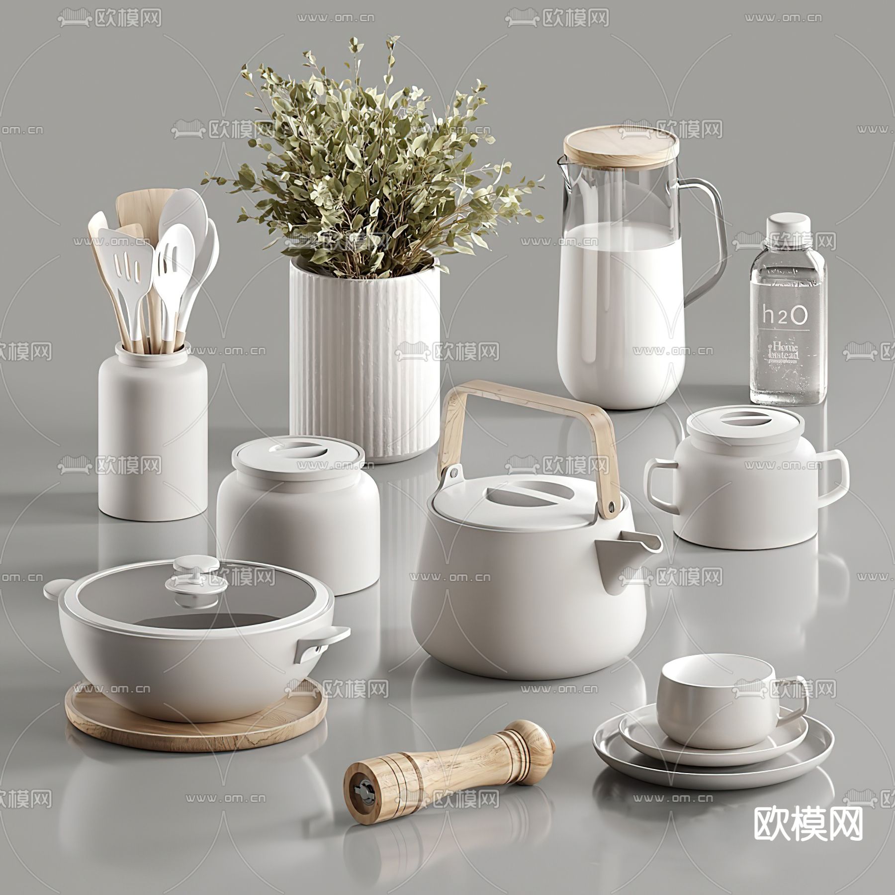 北欧厨房器具su模型