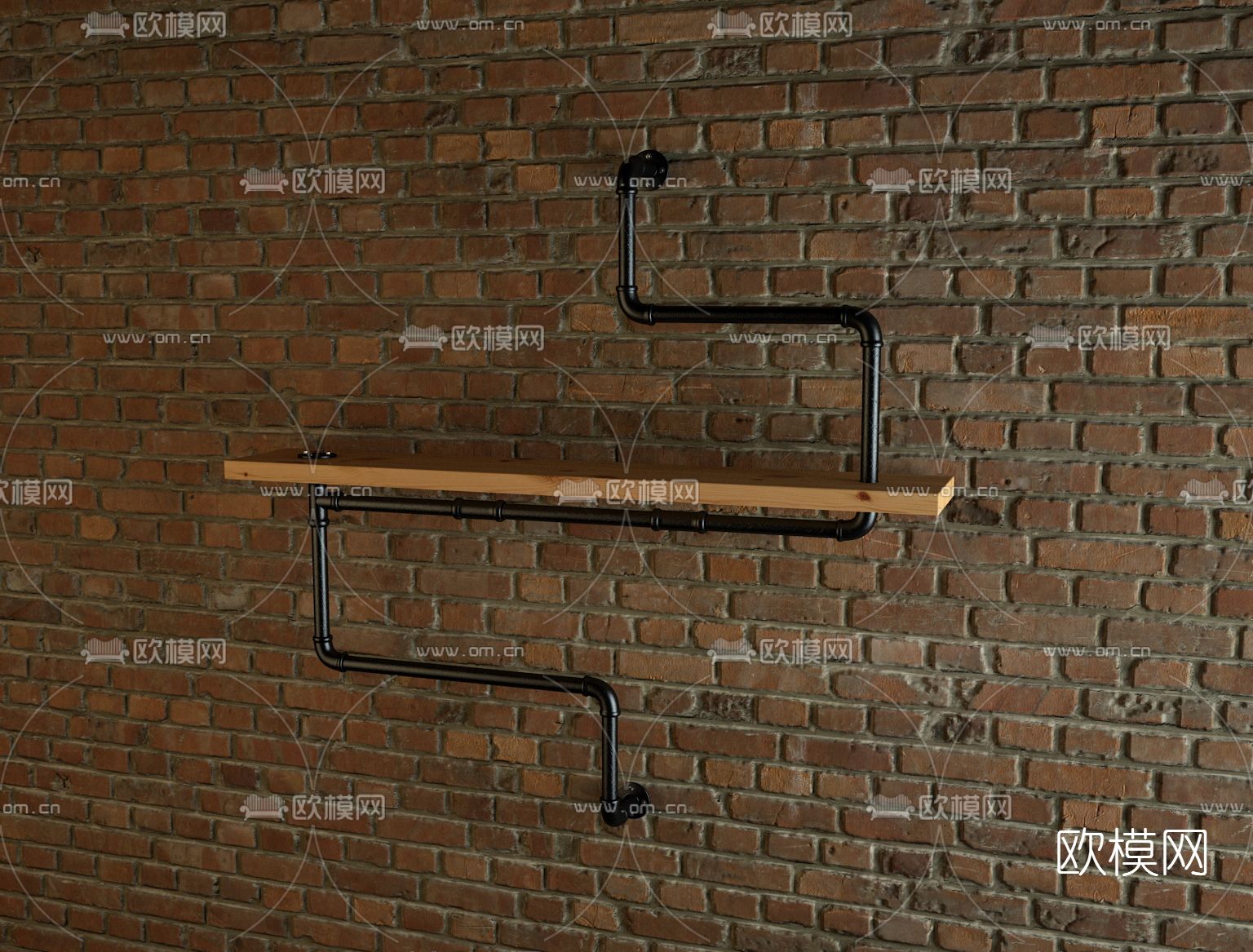 工业风吊柜免费3d模型下载