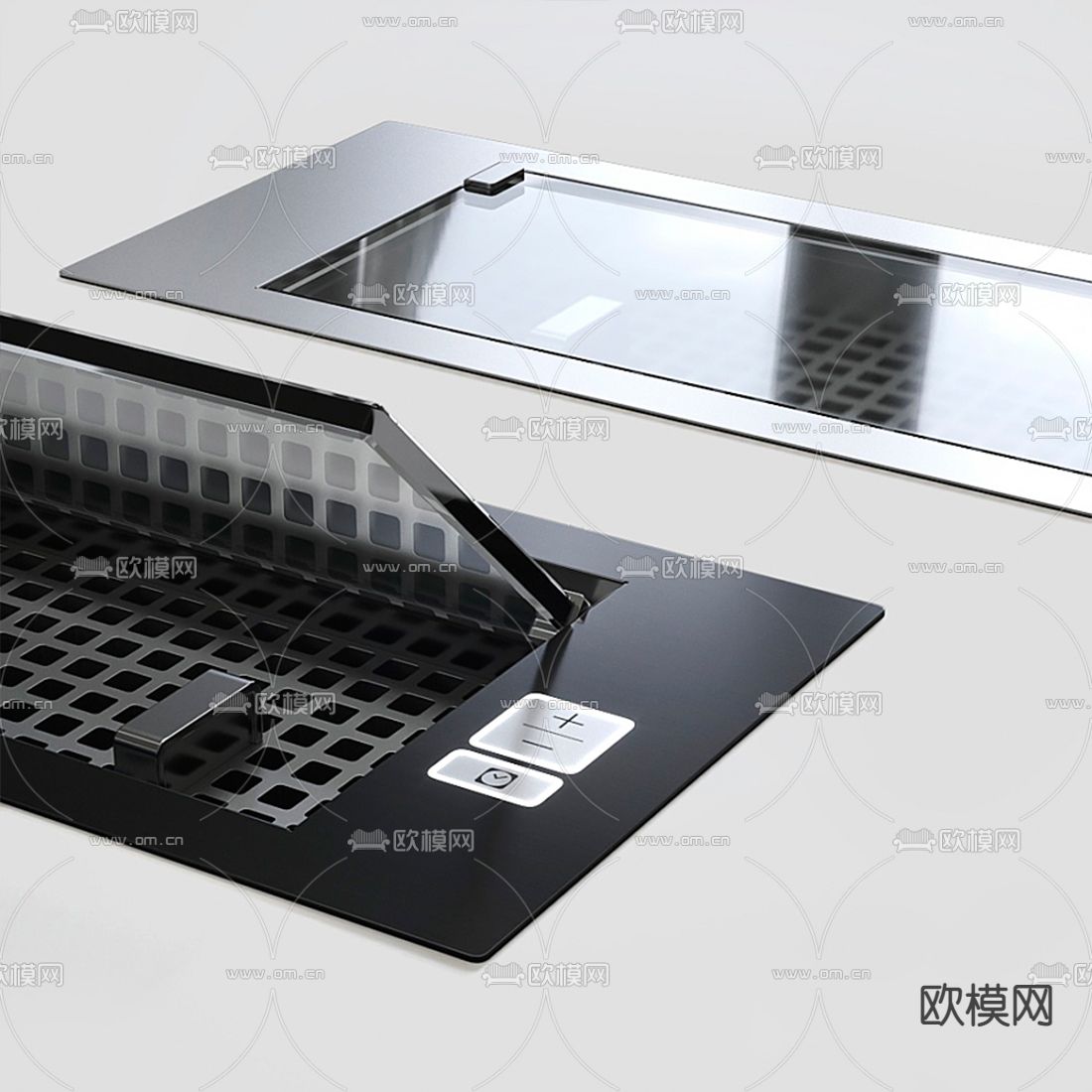 现代壁炉3d模型下载（渲染图3）