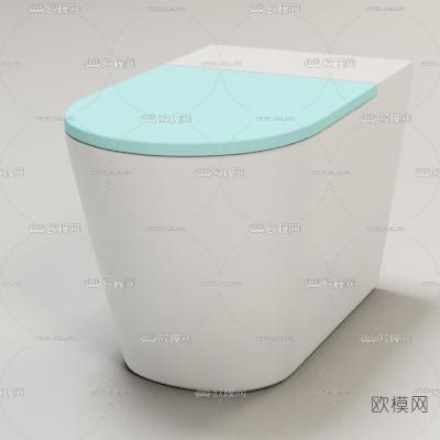 现代马桶免费3d模型下载