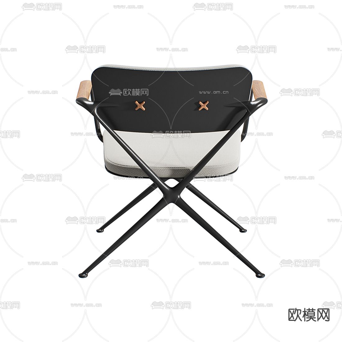 现代布艺休闲椅3d模型