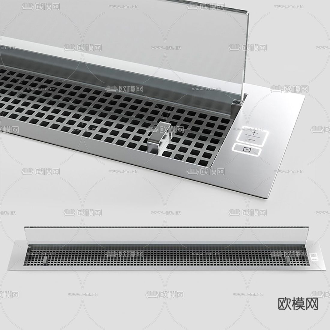 现代壁炉3d模型下载（渲染图1）