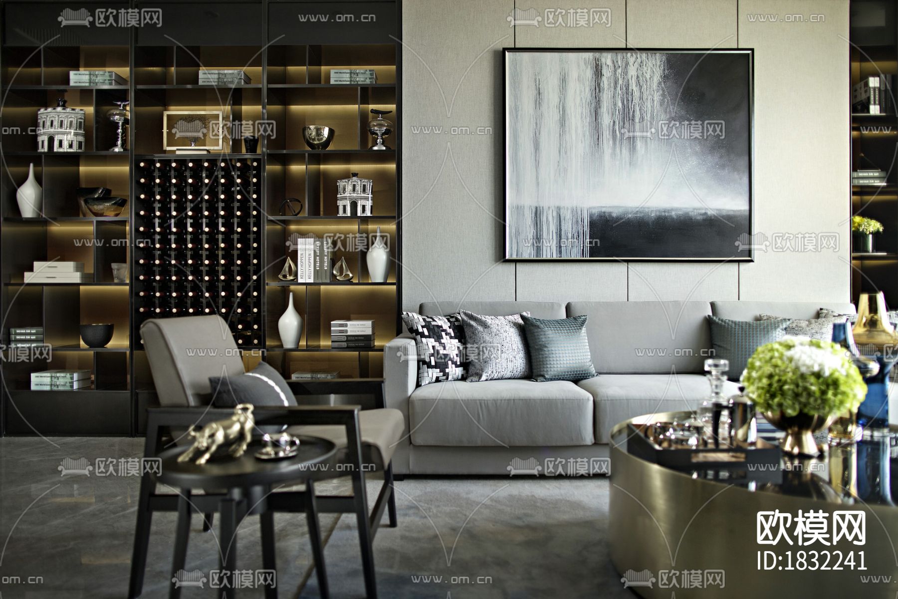 公寓cad施工图下载（渲染图3）