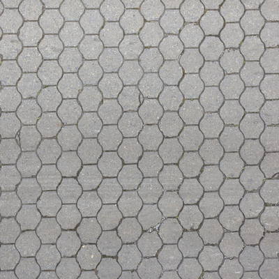  六边形做旧户外地砖 