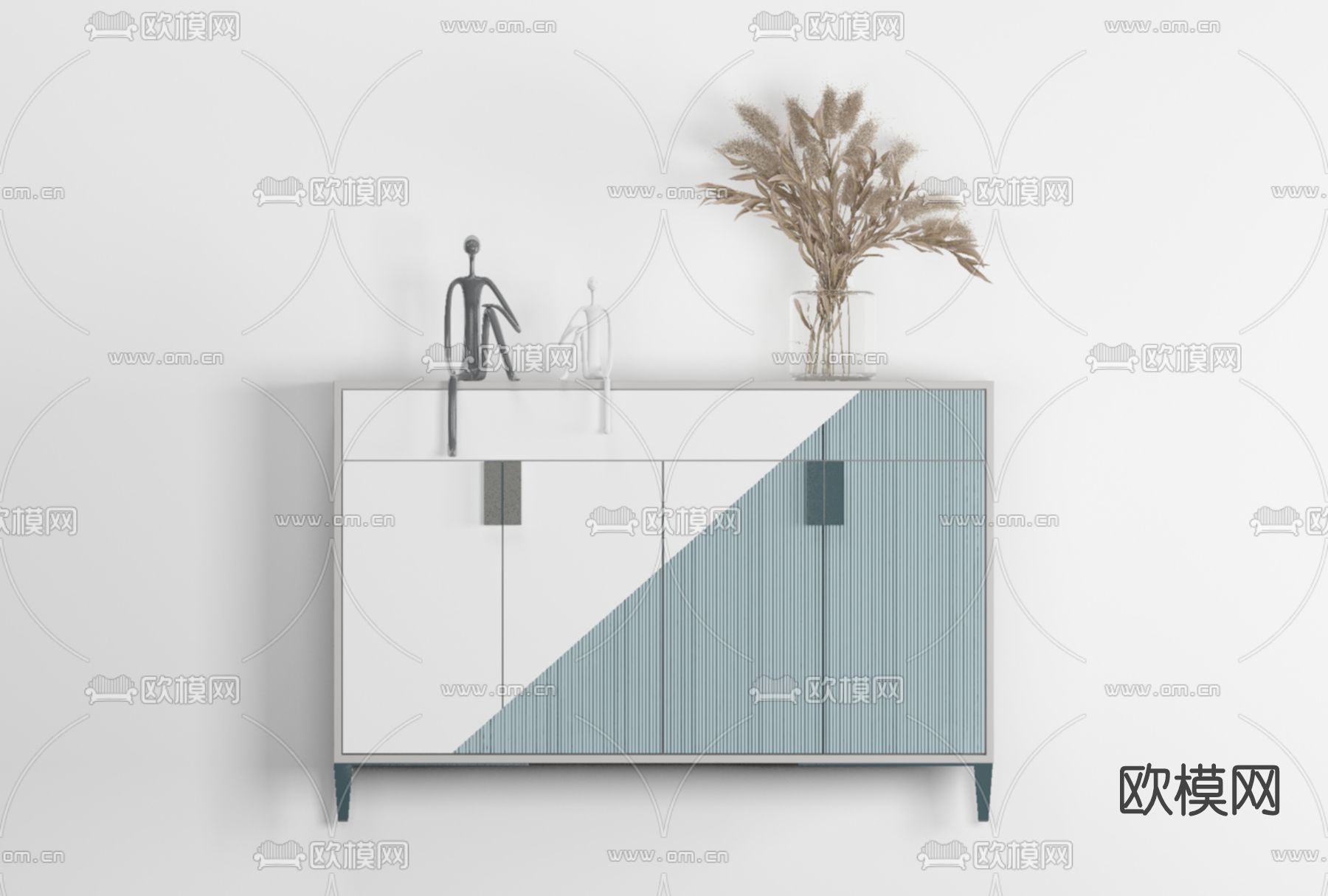 现代玄关柜边柜免费3d模型下载