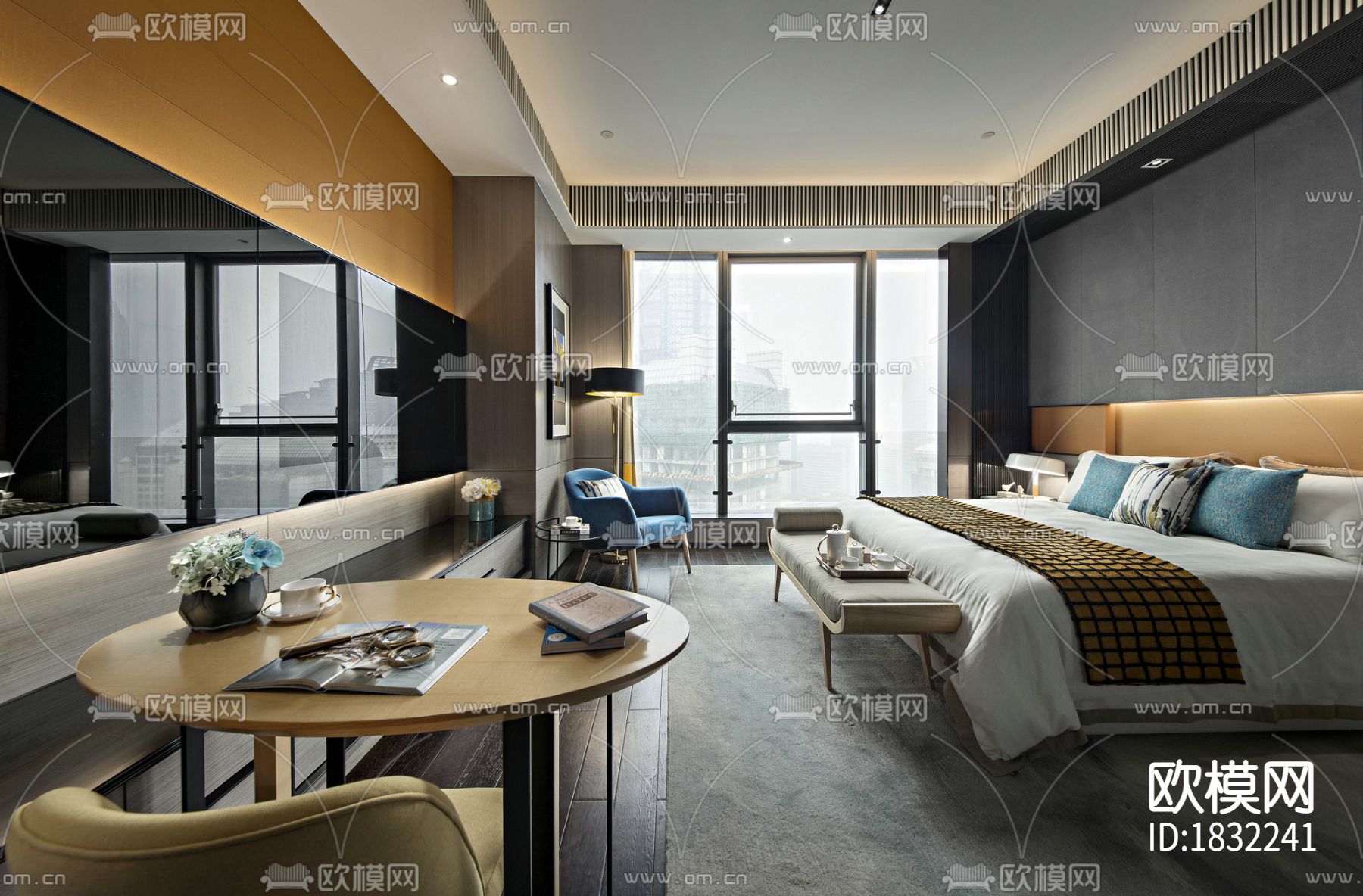 公寓cad施工图下载（渲染图5）