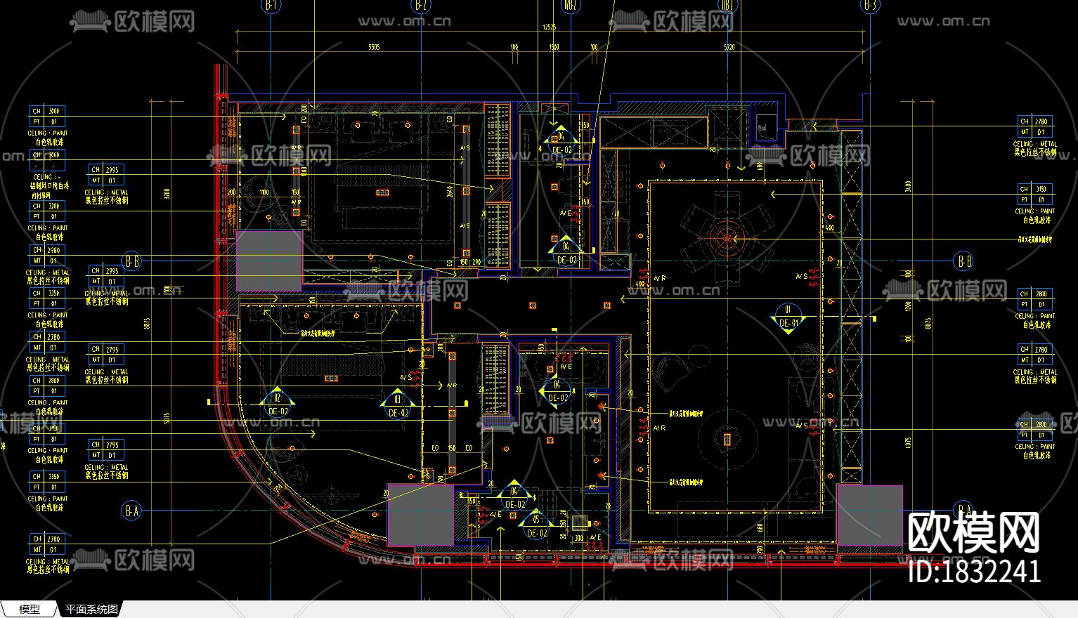 公寓cad施工图下载（渲染图9）