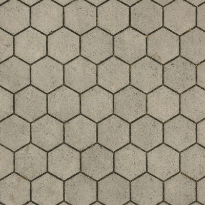  六边形做旧户外地砖 