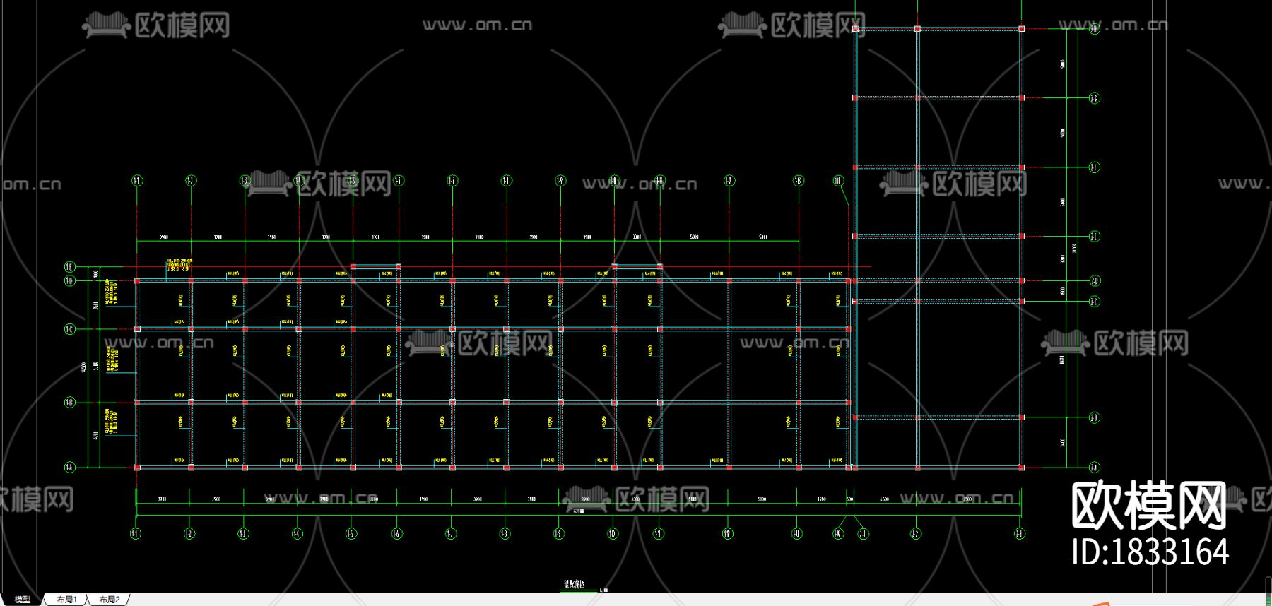 宾馆cad图库下载（渲染图4）