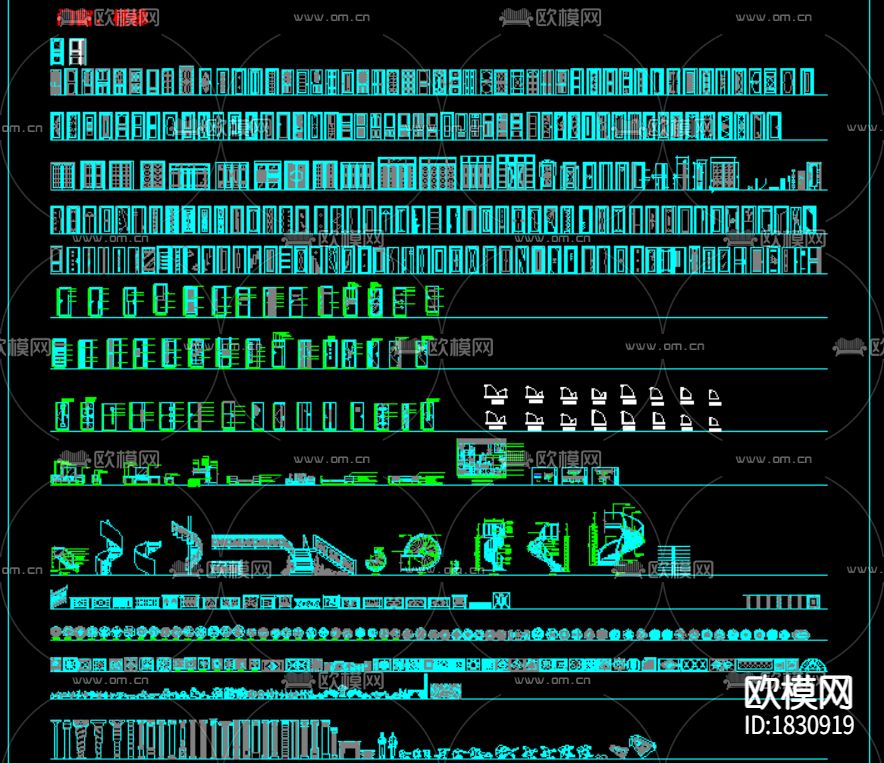家装cad图库下载（渲染图3）