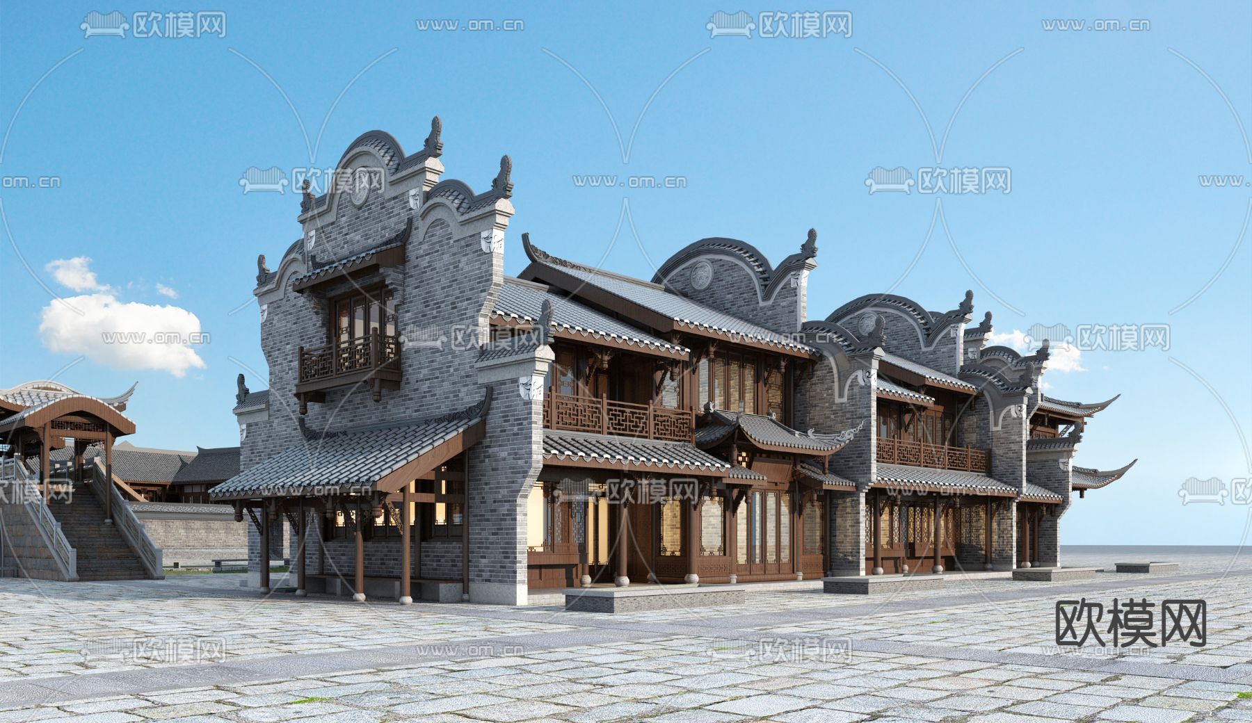 中式古建筑3d模型
