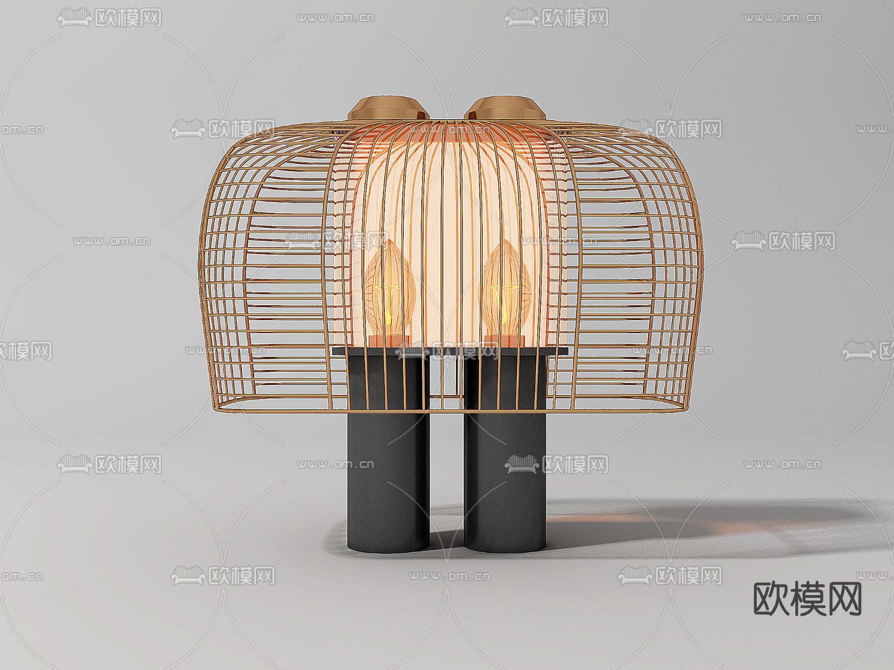 现代轻奢台灯免费3d模型下载