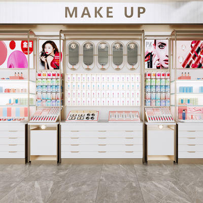  现代化妆品货柜su模型 
