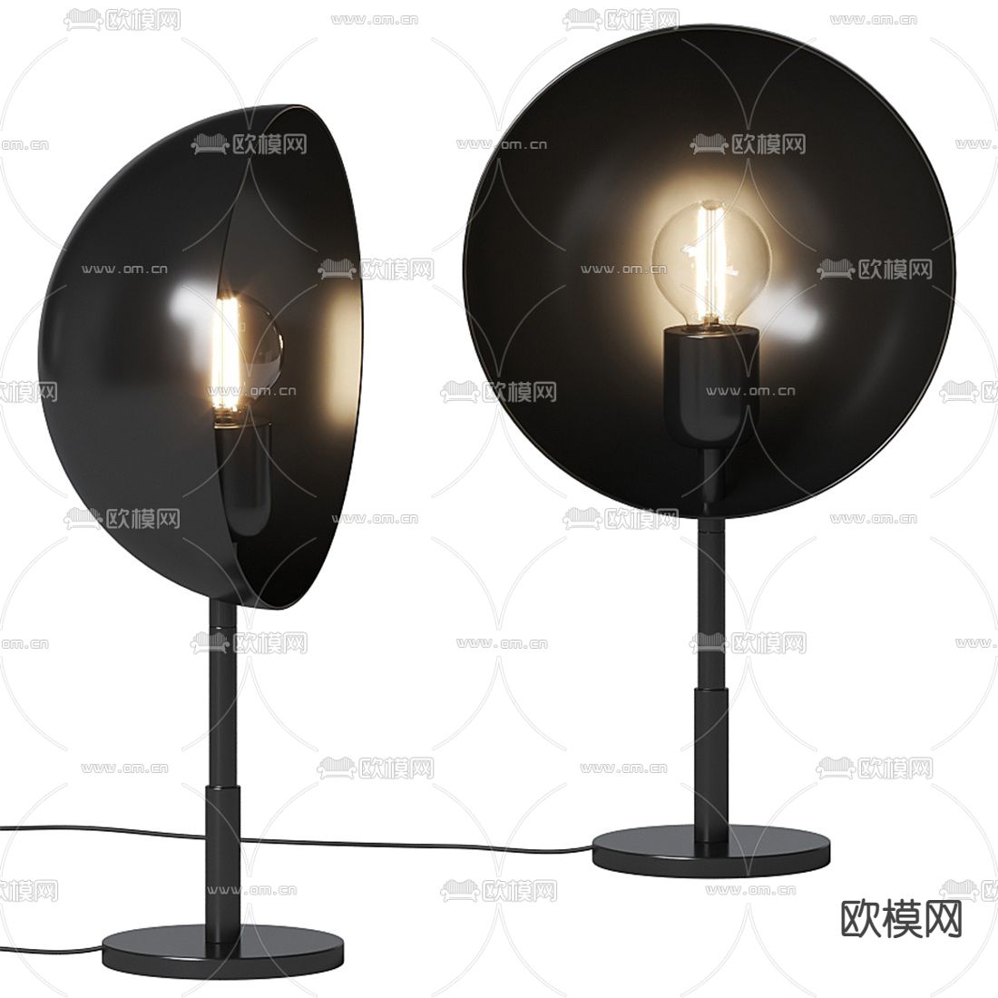 现代艺术台灯su模型
