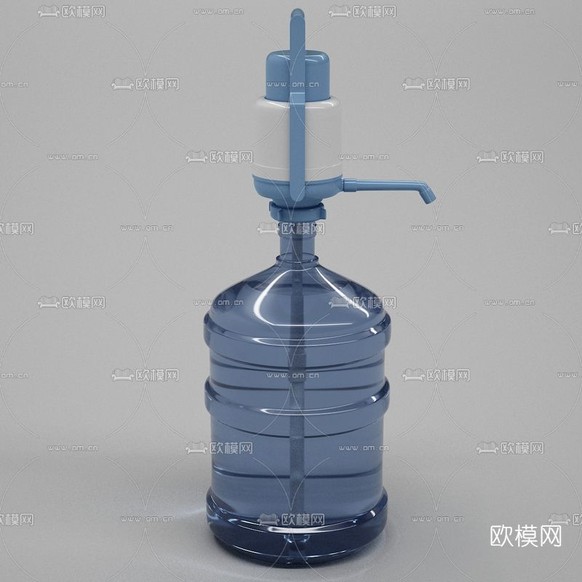 现代饮水桶免费3d模型下载