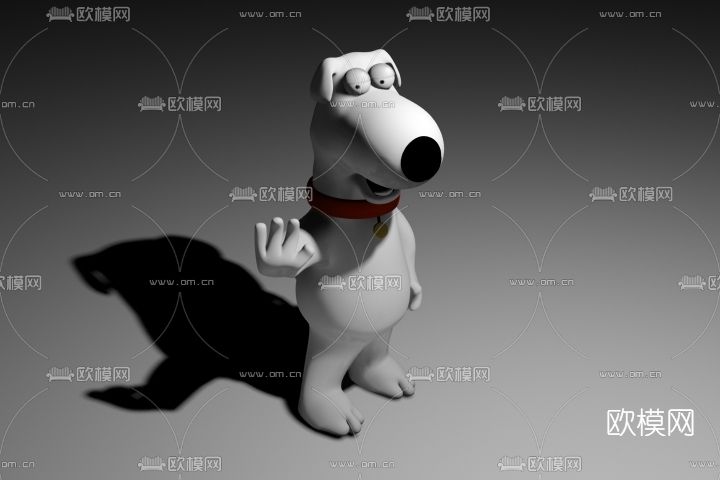 现代动漫狗免费3d模型下载